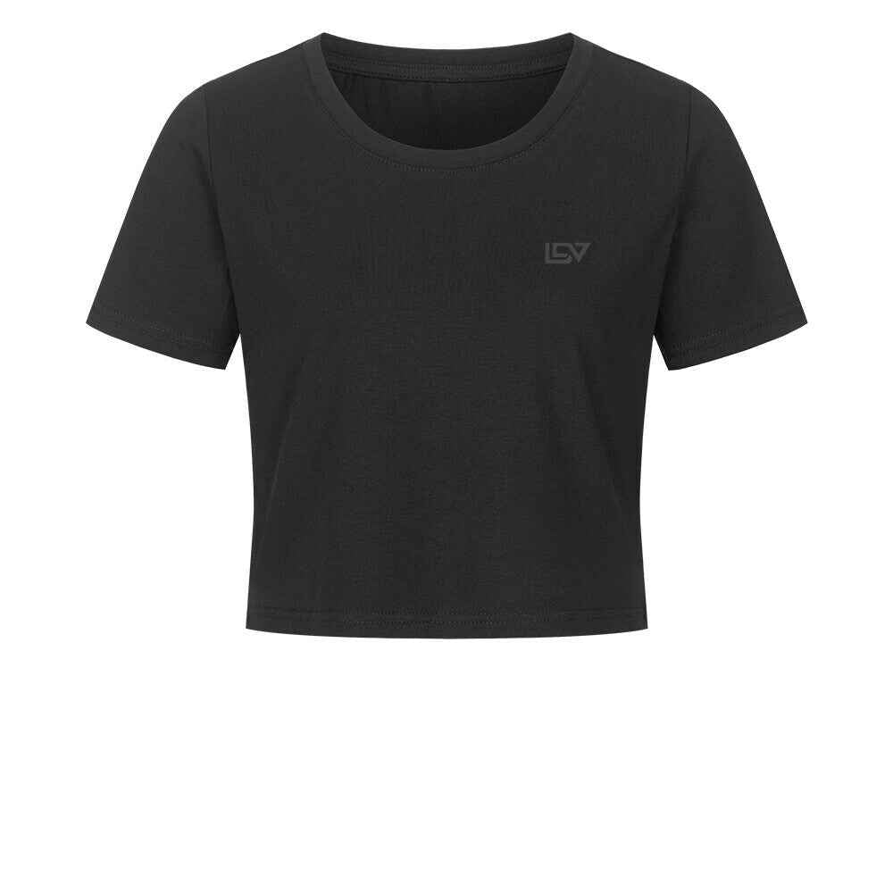 Cropped T-Shirt - Black