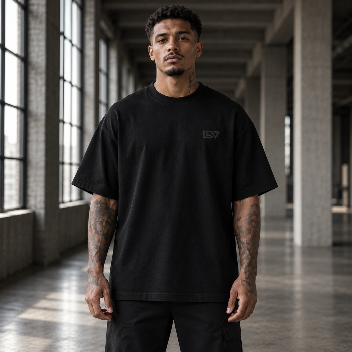 LDV™ CORE_01 Oversized Tee Black