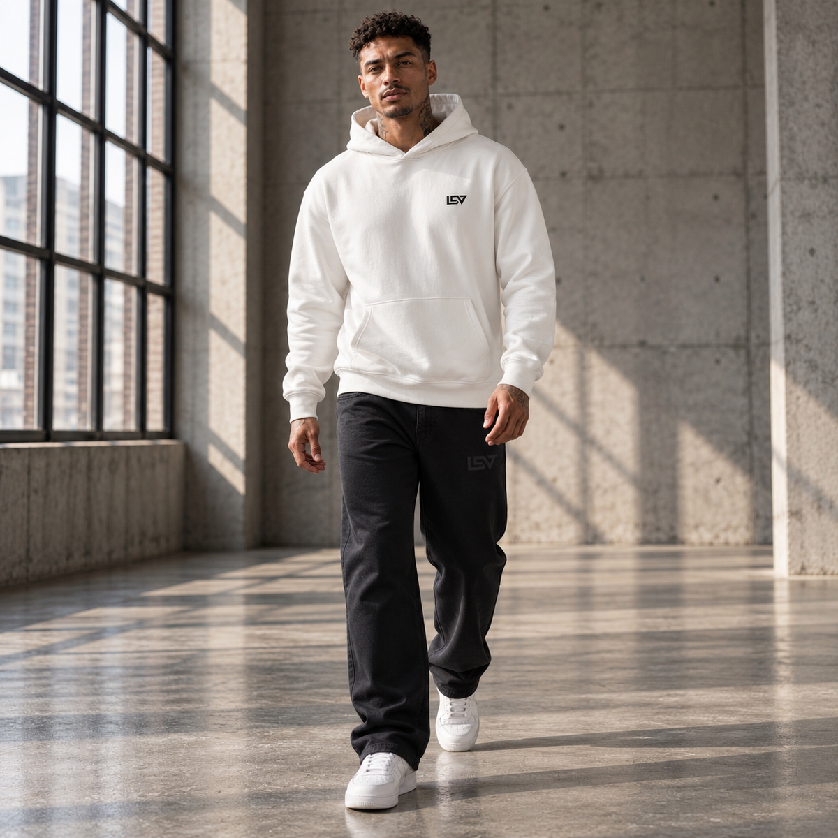 LDV™ CORE_01 Oversized Hoodie White