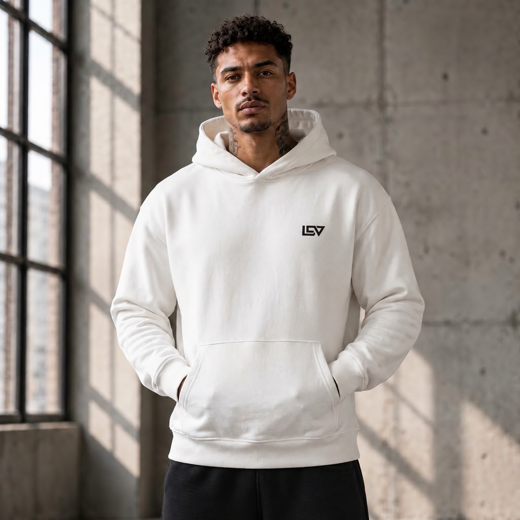 LDV™ CORE_01 Oversized Hoodie White