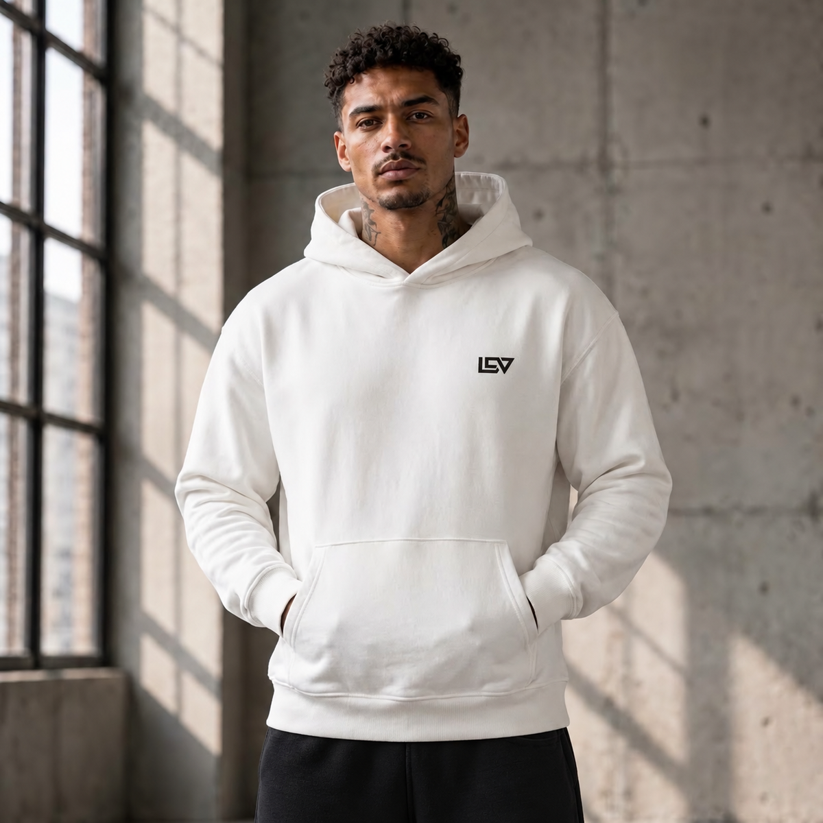 LDV™ CORE_01 Oversized Hoodie White