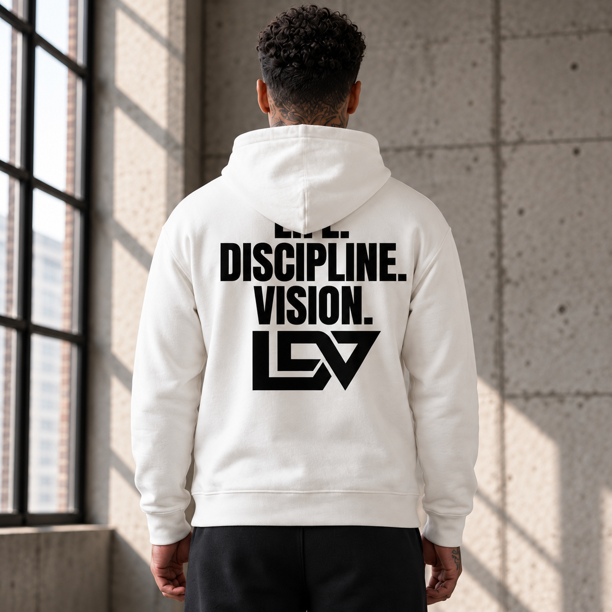 LDV™ CORE_01 Oversized Hoodie White