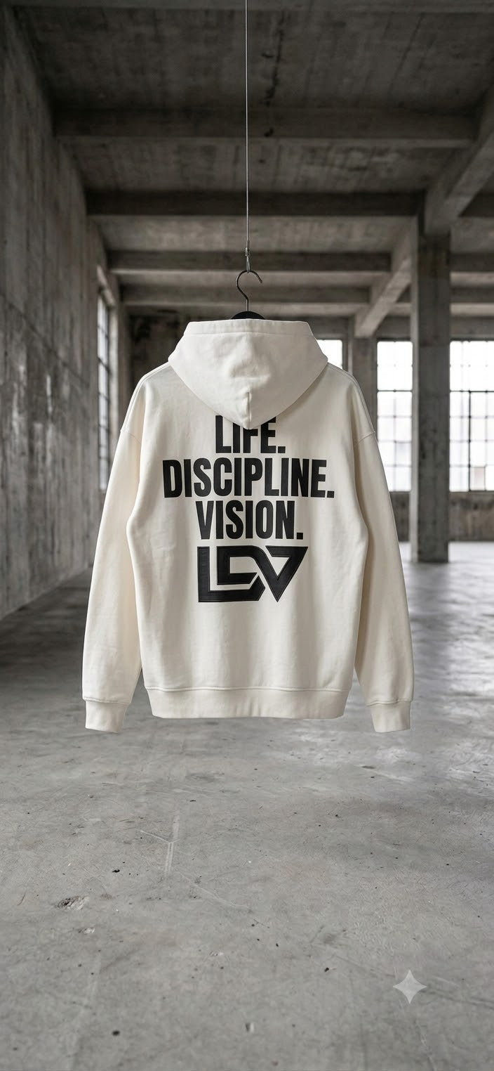 LDV™ CORE_01 Oversized Hoodie White